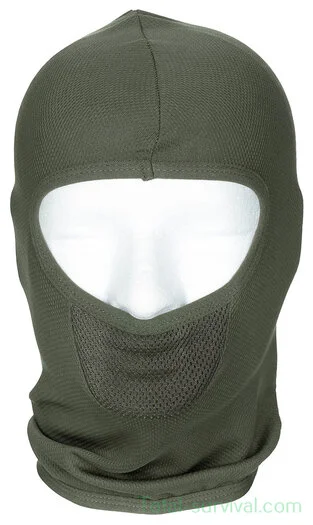 MFH Balaclava / Cagoule 1-trou, « Tactical », Polyester, vert olive