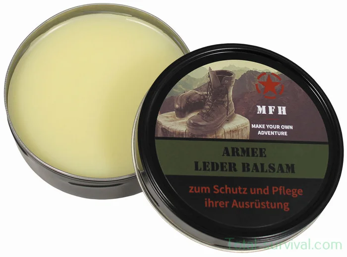 MFH Baume pour cuir, « Army », incolore, Boîte de 150 ml
