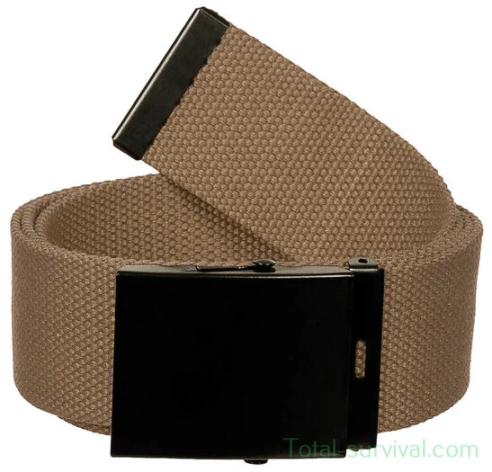 MFH Ceinture « outdoor large » kaki 4,5CM, longueur max 130CM