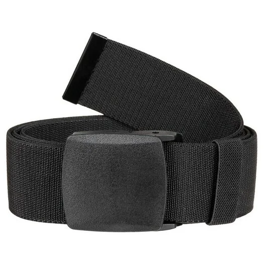 MFH ceinture Web grand, élastique tactique, noire, longueur maximale 140 cm