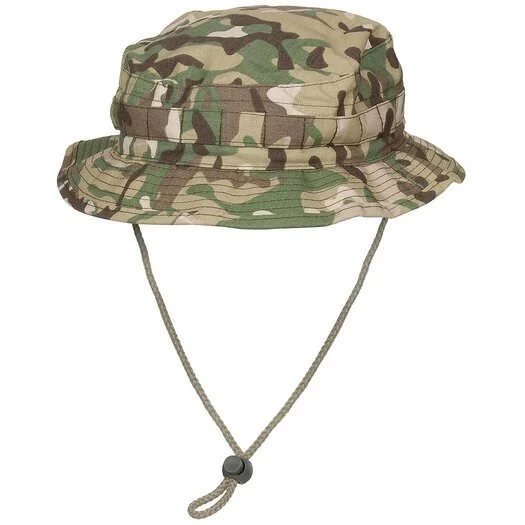 MFH Chapeau de brousse britannique, mentonnière, SF Boonie, Rip Stop, MTP operation-camo