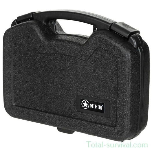 MFH Pistol case grande, plastique, verrouillable, noir