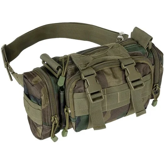 MFH Sac banane et besace, tactique, Woodland camo