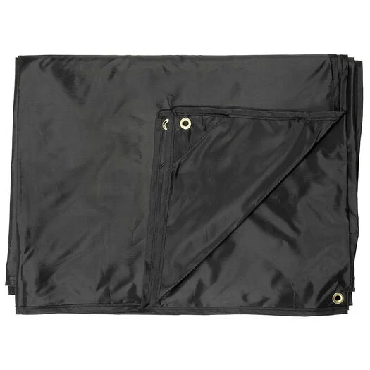 MFH Tarpaulin, 190T polyester, noir, yeux en métal, 300 x 300CM