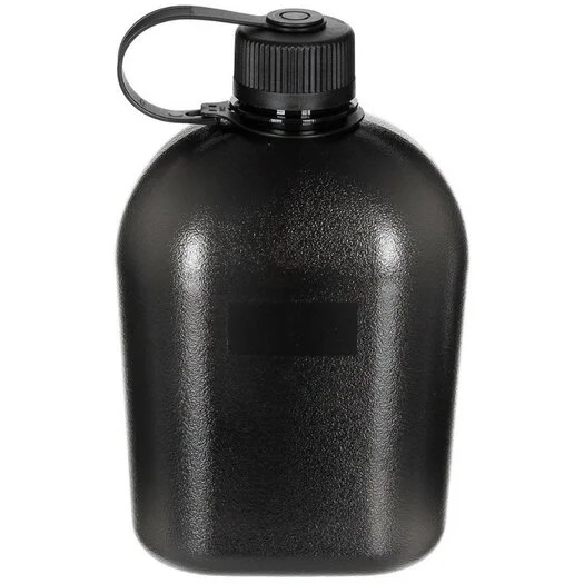 MFH US Canteen Gen II 1L noir-transparent, sans BPA