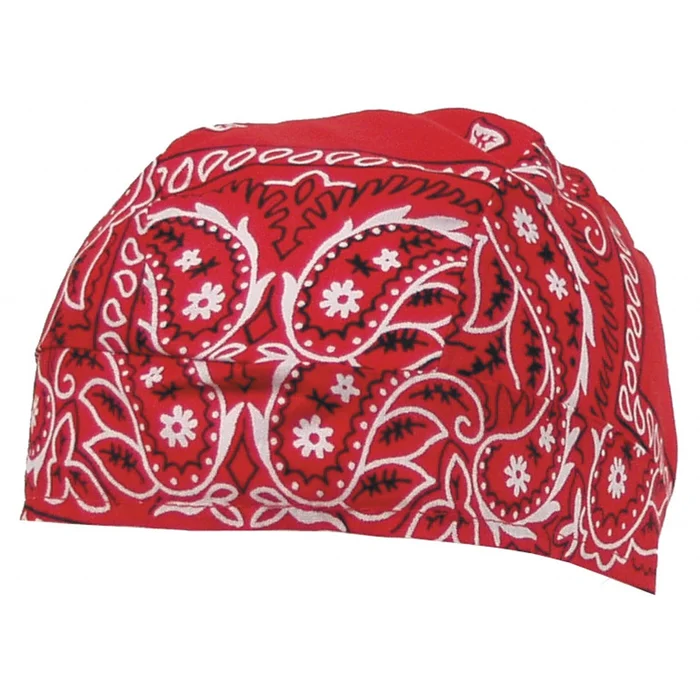 MFH10164I Couvre tête (foulard), paisley-rouge