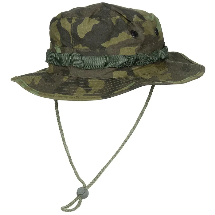 MFH10713JL US GI Chapeau de brousse, mentonnière, GI Boonie, Rip Stop, M 95 CZ camo taille L
