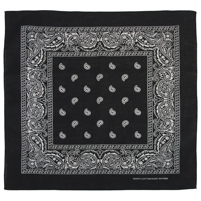 MFH16403A Bandana, noir-blanc
