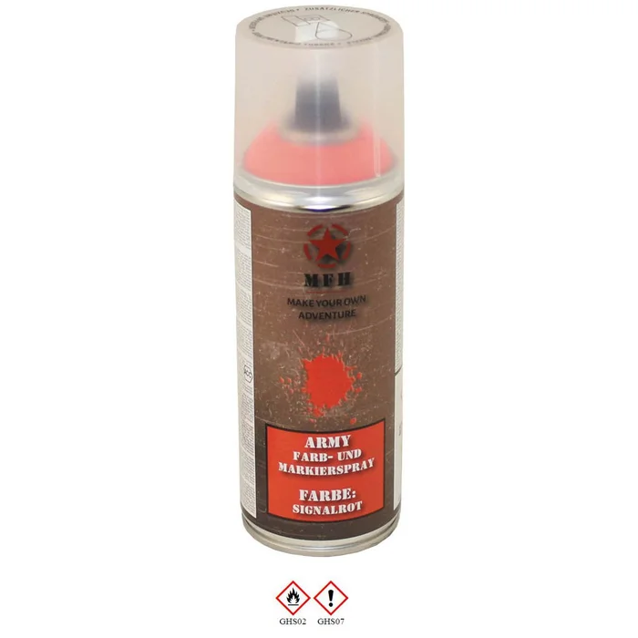 MFH27375N Bombe de peinture armée, ROUGE VIF, 400 ml