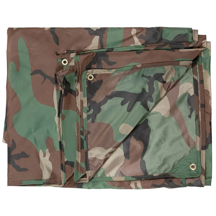 MFH32421T Bâche, « Tarp », woodland, ca. 200 x 300 cm