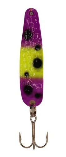 Michigan Stinger Spoons – SCORPION SIZE – XCH302 – Cuivre martelé – Grenouille violette