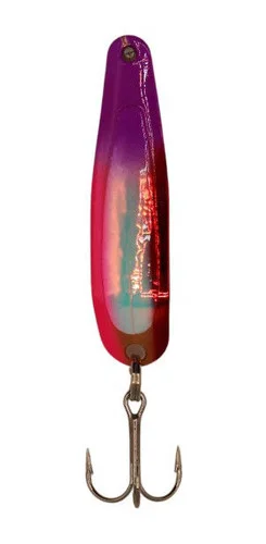 Michigan Stinger Spoons – SCORPION SIZE – XCU61PUV – Cuivre lisse – Perche violette