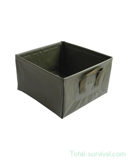 Mil-Tec Seau pliable / vasque 13L PVC, vert olive