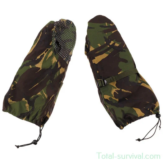 Mitaines Gore-tex de l&rsquo;armée britannique, « ECW », avec doublure intérieure, Woodland DPM