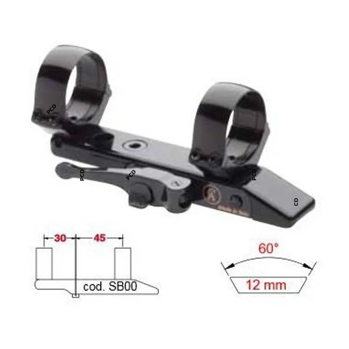 Montage Amovible Contessa Standard Pour Rail De 12MM