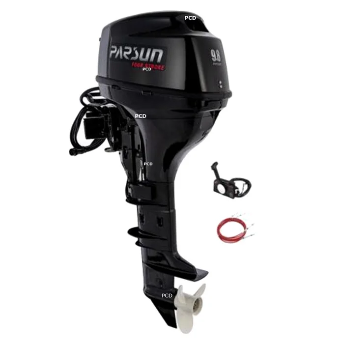Moteur Thermique Parsun 9.8 Cv Parsun Arbre Long Commande A Distance