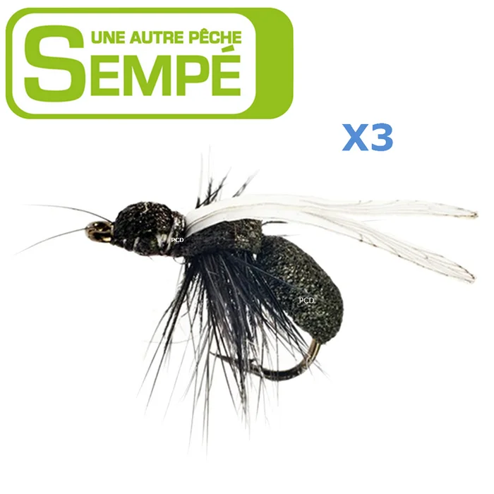 MOUCHE SEMPE NYMPHE FOURMIE NOIRE NON LESTEE H14 PAR 3
