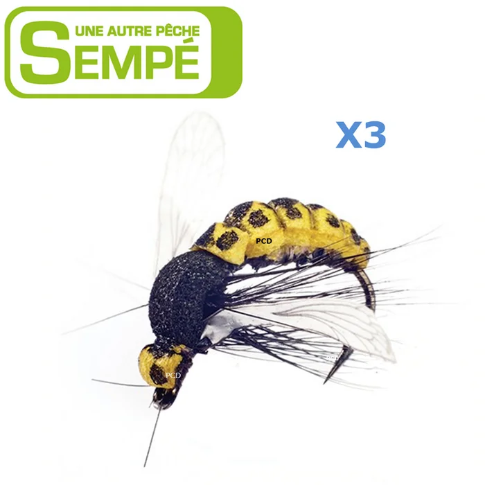 MOUCHE SEMPE NYMPHE GUEPE NON LESTEE H10 PAR 3