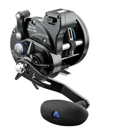 Moulinet Daiwa Saltist Levelwind avec compteur de ligne