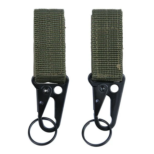 Mousqueton Molle 101 Inc avec porte-clés, paquet de 2, JFO03, vert olive