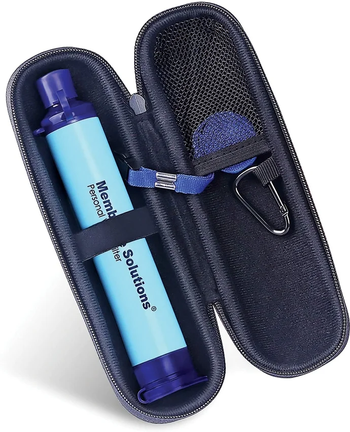 MSLOESF005Z – Membrane Solutions Paille filtrante bleue avec étui