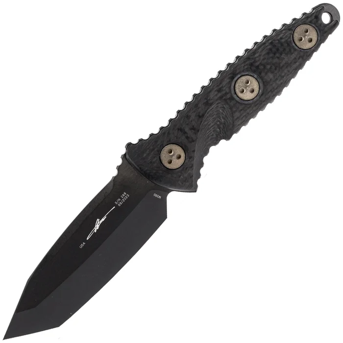 MT114M-1DLCCFS – Microtech Mini Socom Alpha T/E DLC CF Signature