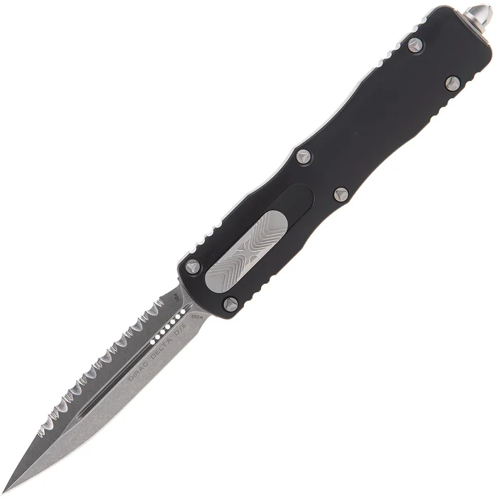 MT227-12 – Microtech Delta DIRAC D/E Stonewash full serrated