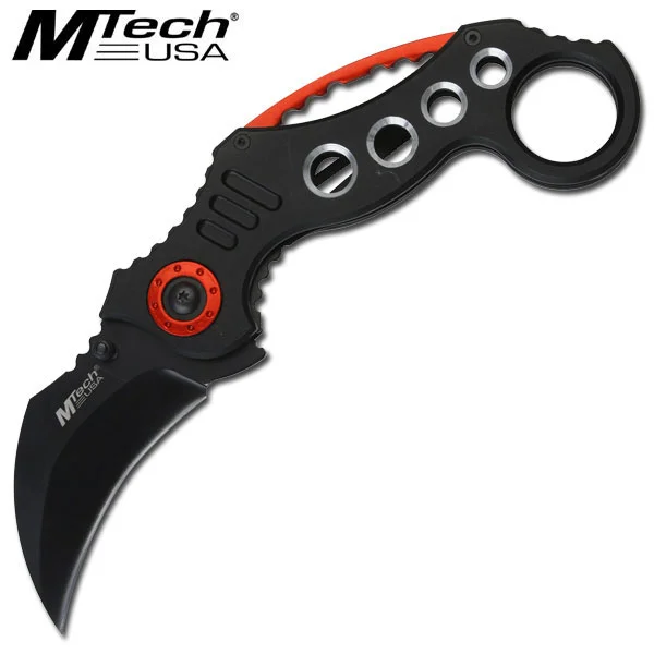 MT529BK MTech 5.5&Prime; » Karambit Fldr Blk Alum