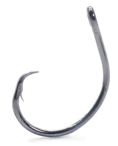 Mustad In Line Circle Hook – Nickel Noir Taille 1 – 10 par paquet