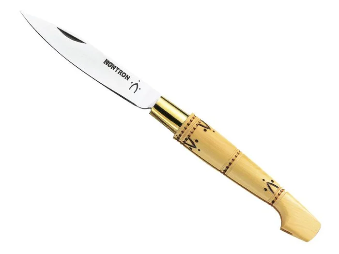 NONT87202 COUTEAU NONTRON 12 A VIROLE FIXE