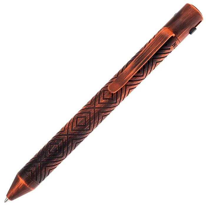 Nottingham Tactical Tibutton Titanium Black & Orange Cerakote Distressed