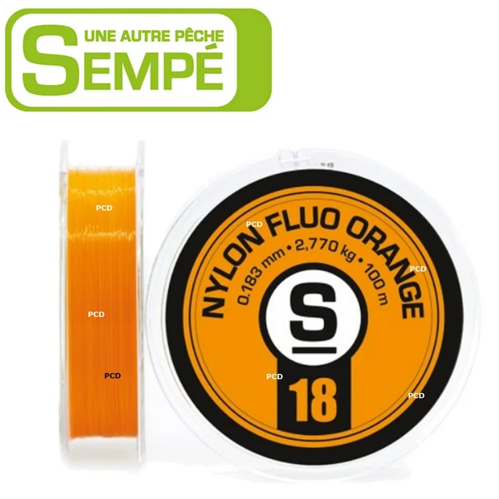 Nylon Pierre Sempé Fluo Orange 100m