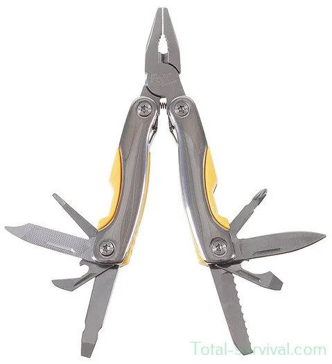 Outil multiple Fox outdoor, petit, acier inoxydable, inserts en plastique