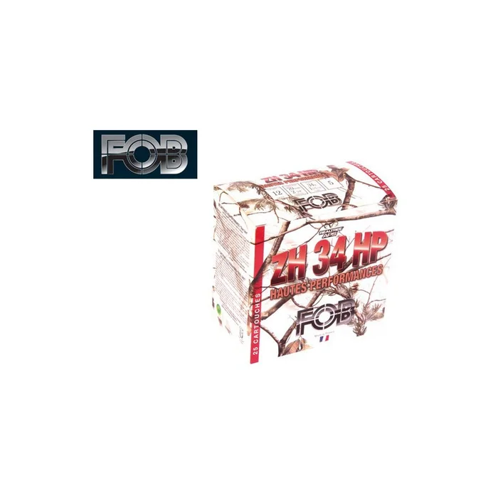 PACK 100 CARTOUCHES FOB BJ ACIER HP ZH 34 N°4