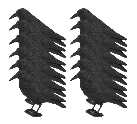 Pack 12 appelants corbeaux avec pattes