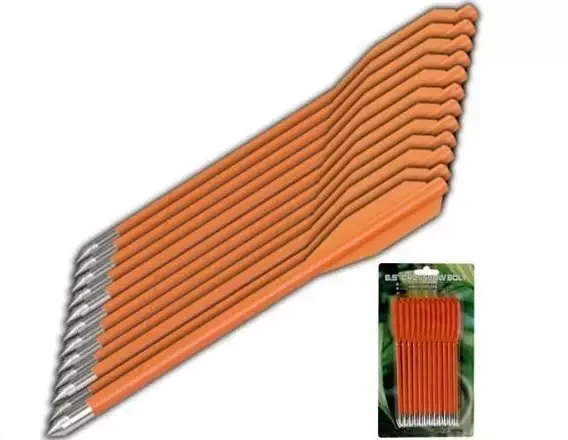 Pack 12 Flèches orange – Traits arbalète