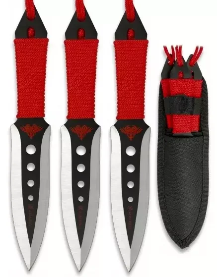 Pack 3 couteaux speed de lancer – arme jet 19cm