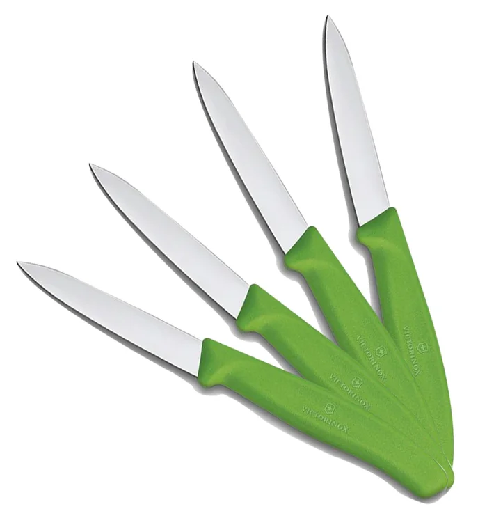 Pack 4 couteaux de table vert VICTORINOX