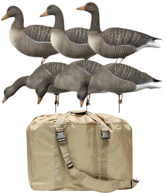 Pack 6 oies cendrées à pattes full HD avec sac de transport XTREM MIGRATEURS