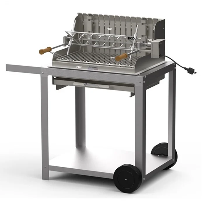 Pack Barbecue Charbon Et Chariot Le Marquier Mendy En Inox