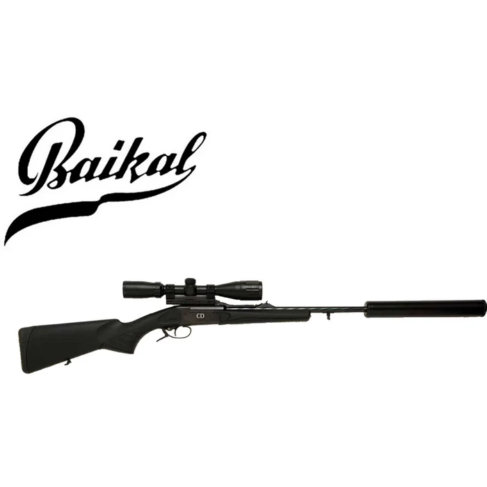 PACK CARABINE BAIKAL IJ18 222R AVEC SILENCIEUX AMOVIBLE