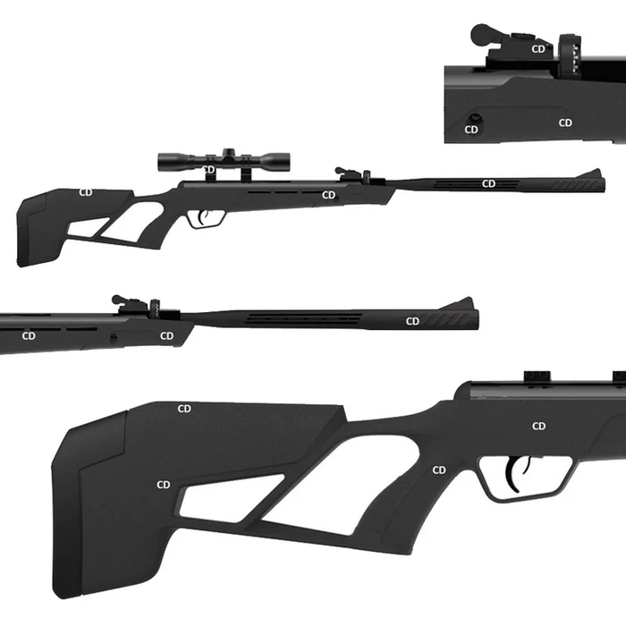 Pack Carabine Crosman Elite Mag Fire Mission NP + Lunette 4×32 20J