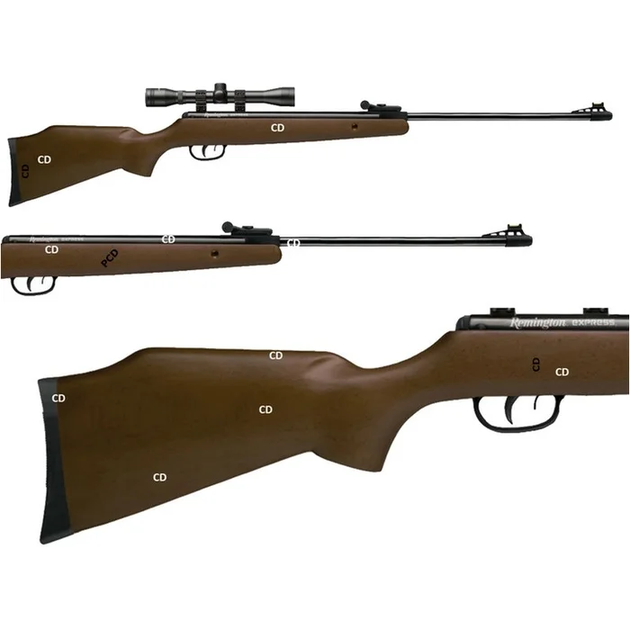 Pack Carabine Crosman Remington Express Bois Nitro Piston 20J