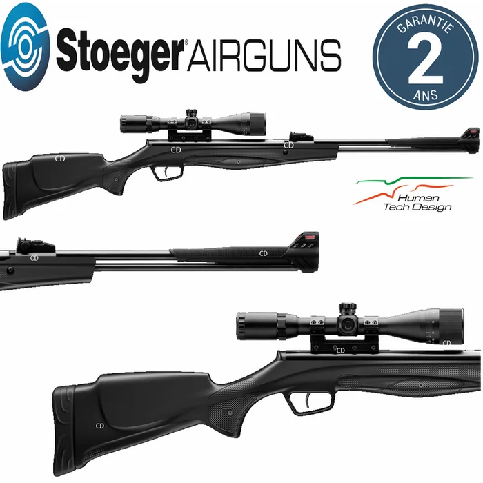 Pack Carabine Stoeger Airguns Rx 40 Synthétique 20 Joules + Lunette 3-9×40