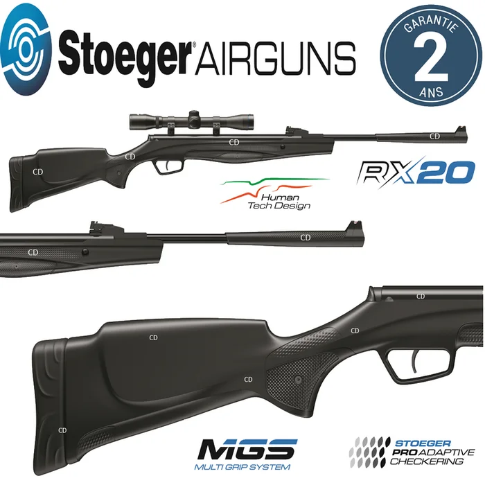 Pack Carabine Stoeger Airguns Rx20 Dynamic 20 Joules