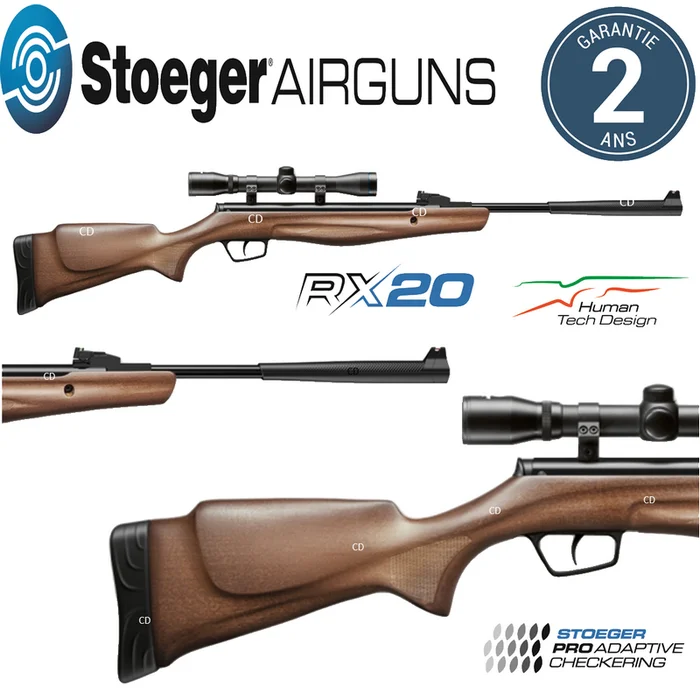 Pack Carabine Stoeger Airguns Rx20 Dynamic Bois 20 Joules