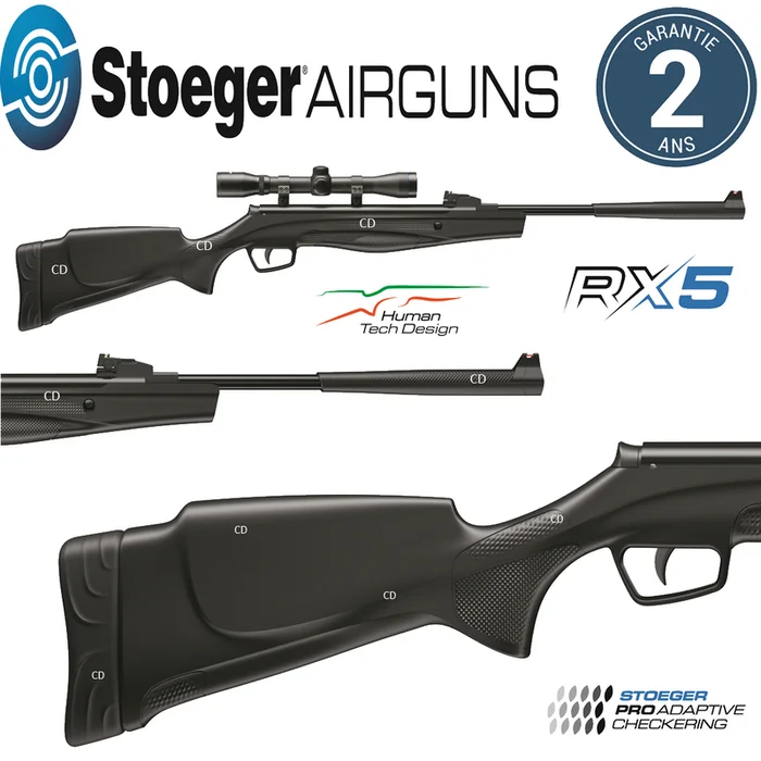 Pack Carabine Stoeger Airguns Rx5 Synthétique 10 Joules