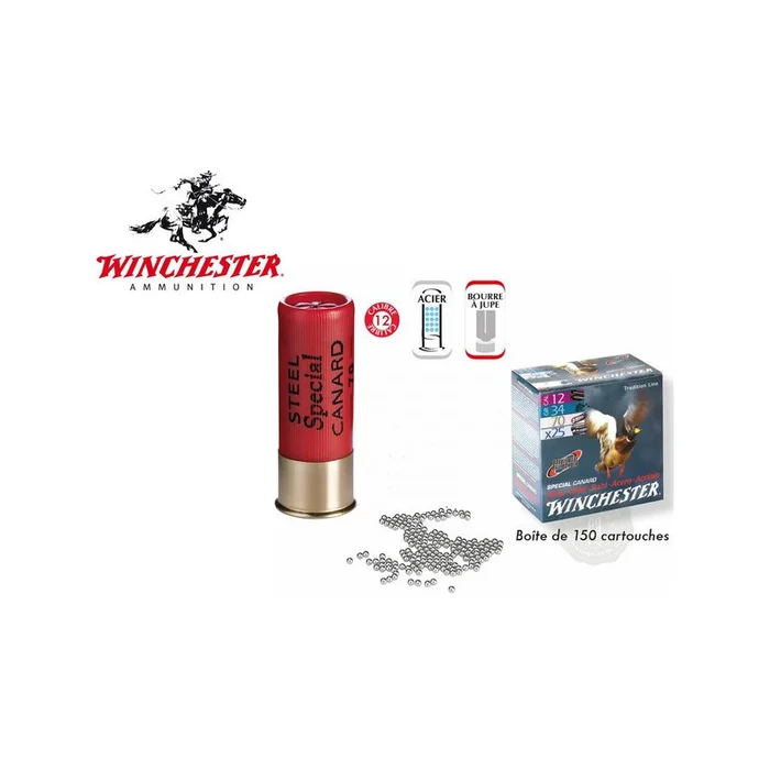 PACK CARTOUCHES ACIER SPECIAL CANARD WINCHESTER