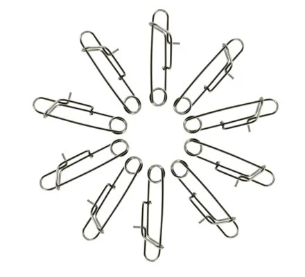 Pack de 10 épingles automatique grand modèle en inox