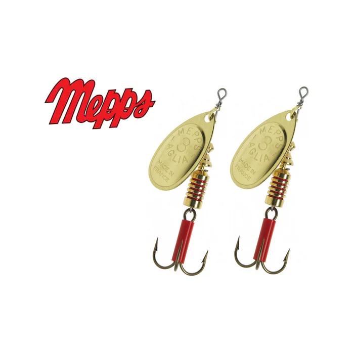 PACK DE 2 CUILLERS MEPPS AGLIA OR
